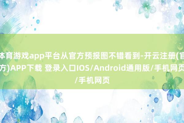 体育游戏app平台从官方预报图不错看到-开云注册(官方)APP下载 登录入口IOS/Android通用版/手机网页