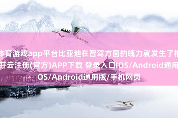 体育游戏app平台比亚迪在智驾方面的魄力就发生了相配大的滚动-开云注册(官方)APP下载 登录入口IOS/Android通用版/手机网页